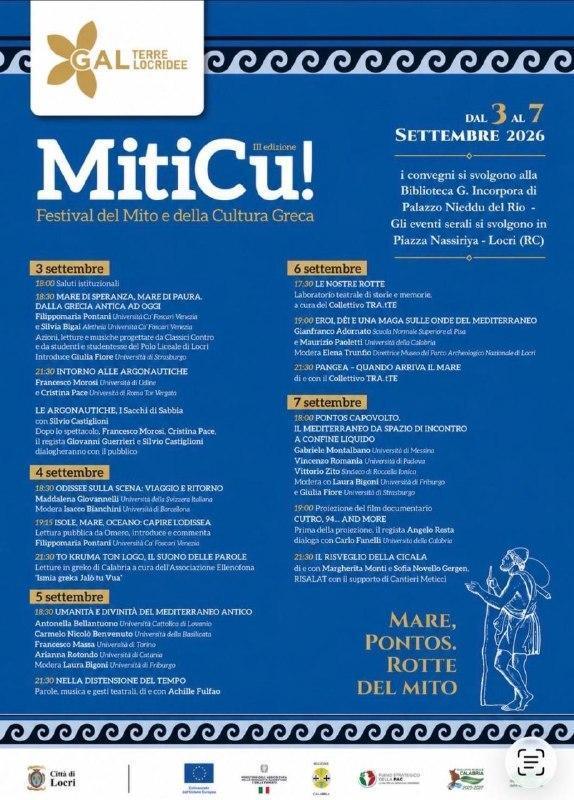 Le Argonautiche - Miticu. Festival del Mito e della Cultura Greca (inizio ore 21:30)