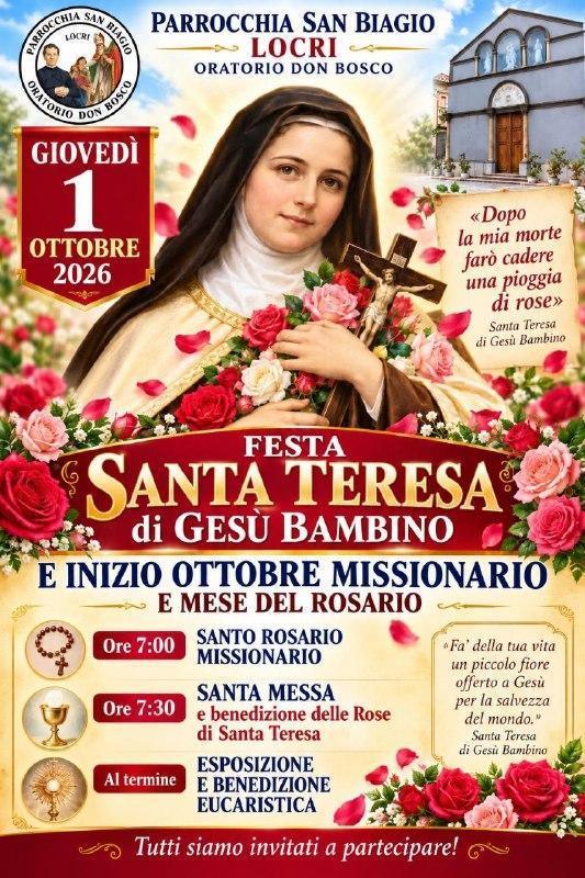 Festa Santa Teresa di Gesù Bambino