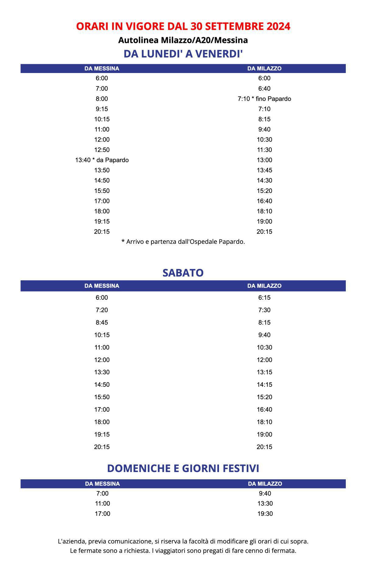 MESSINA - MILAZZO e vic. Giuntabus via autostrada MESSINA - MILAZZO e vic. Giuntabus via autostrada