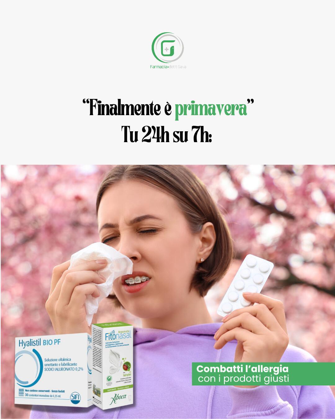 "Finalmente è primavera". No, se hai l'allergia ! 🤧🌷
