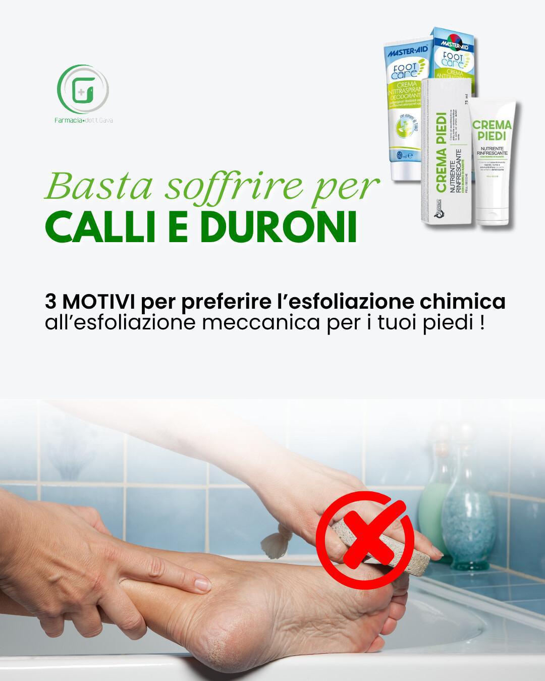 🦶Calli e duroni ? Prova i nostri prodotti esfolianti 
