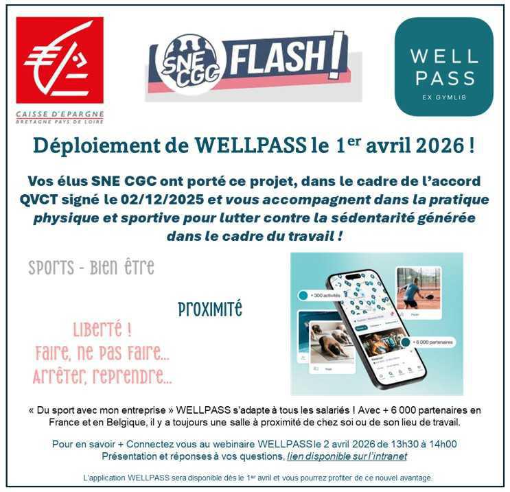 Dès le 1er avril, je bouge avec WELLPASS !