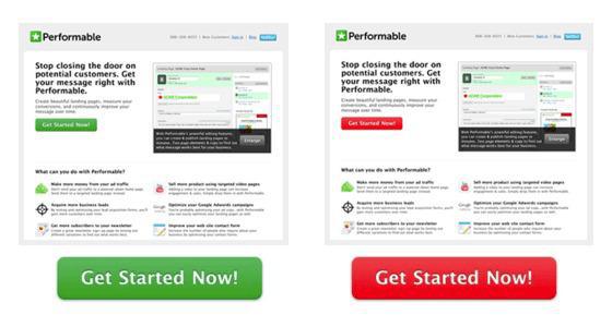 Kleur om de conversie te optimaliseren Kleur om de conversie te optimaliseren