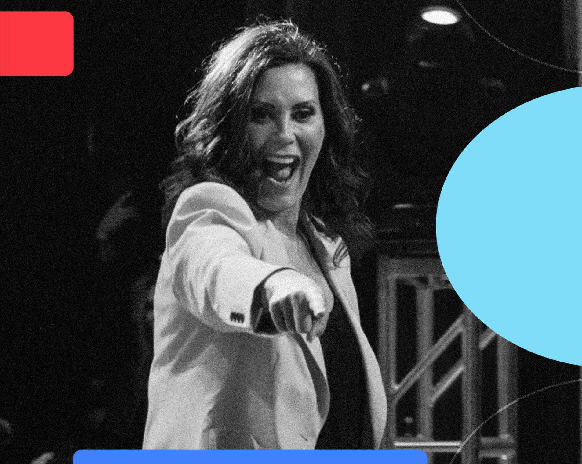 Gretchen Whitmer, gouverneur du Michigan. Candidate en 2024