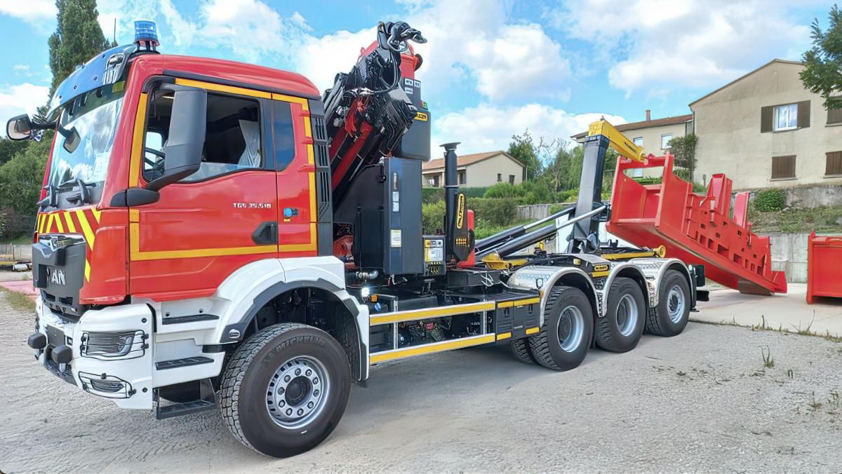 Véhicule MAN dédié au secours 