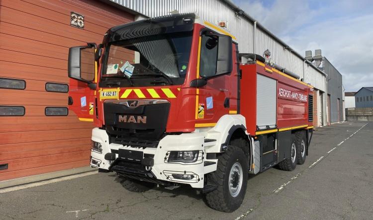 Véhicule MAN dédié au secours