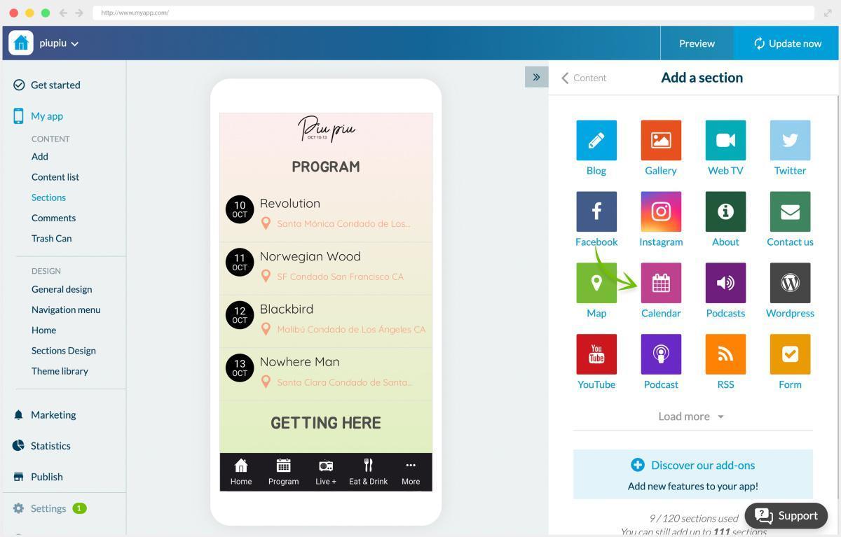 How to use the calendar? 