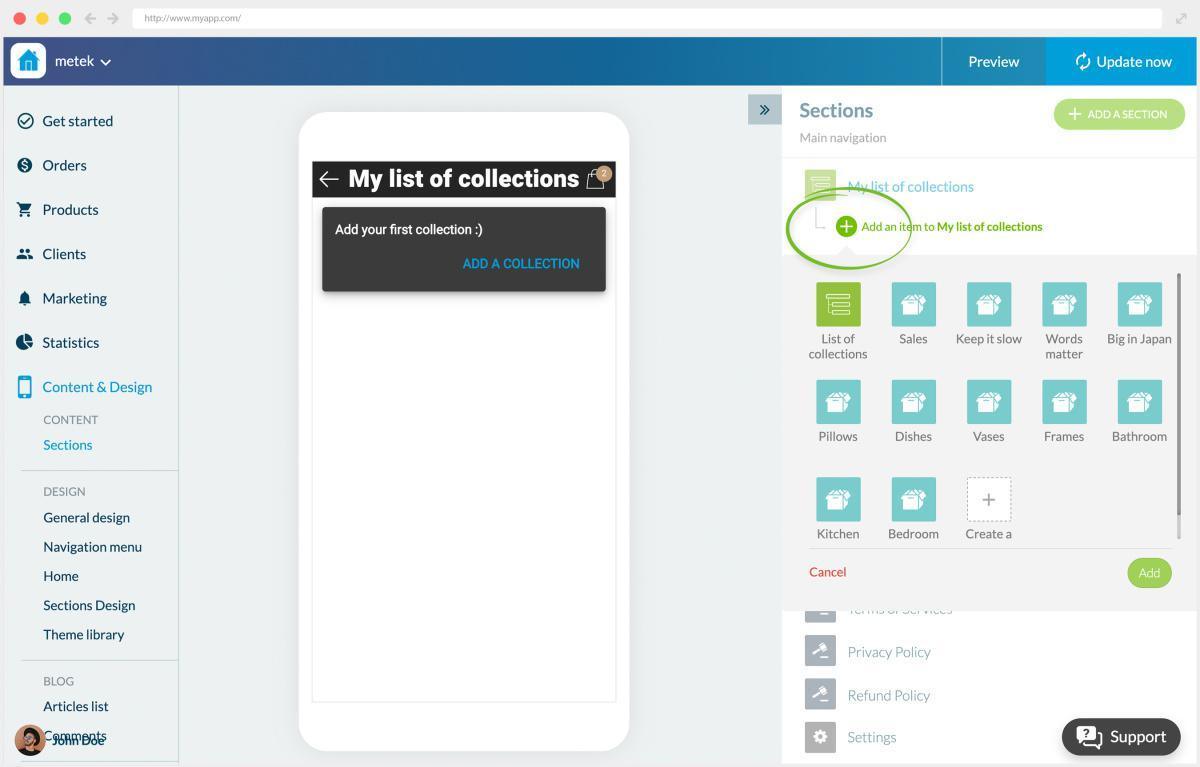 How to create a collection list? How to create a collection list?