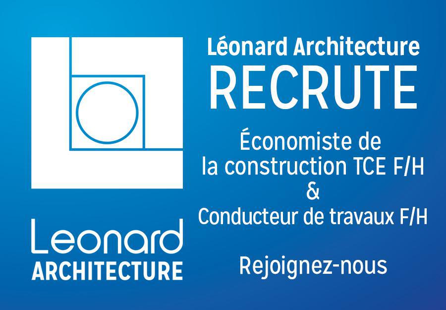 Léonard Architecture se développe et recrute