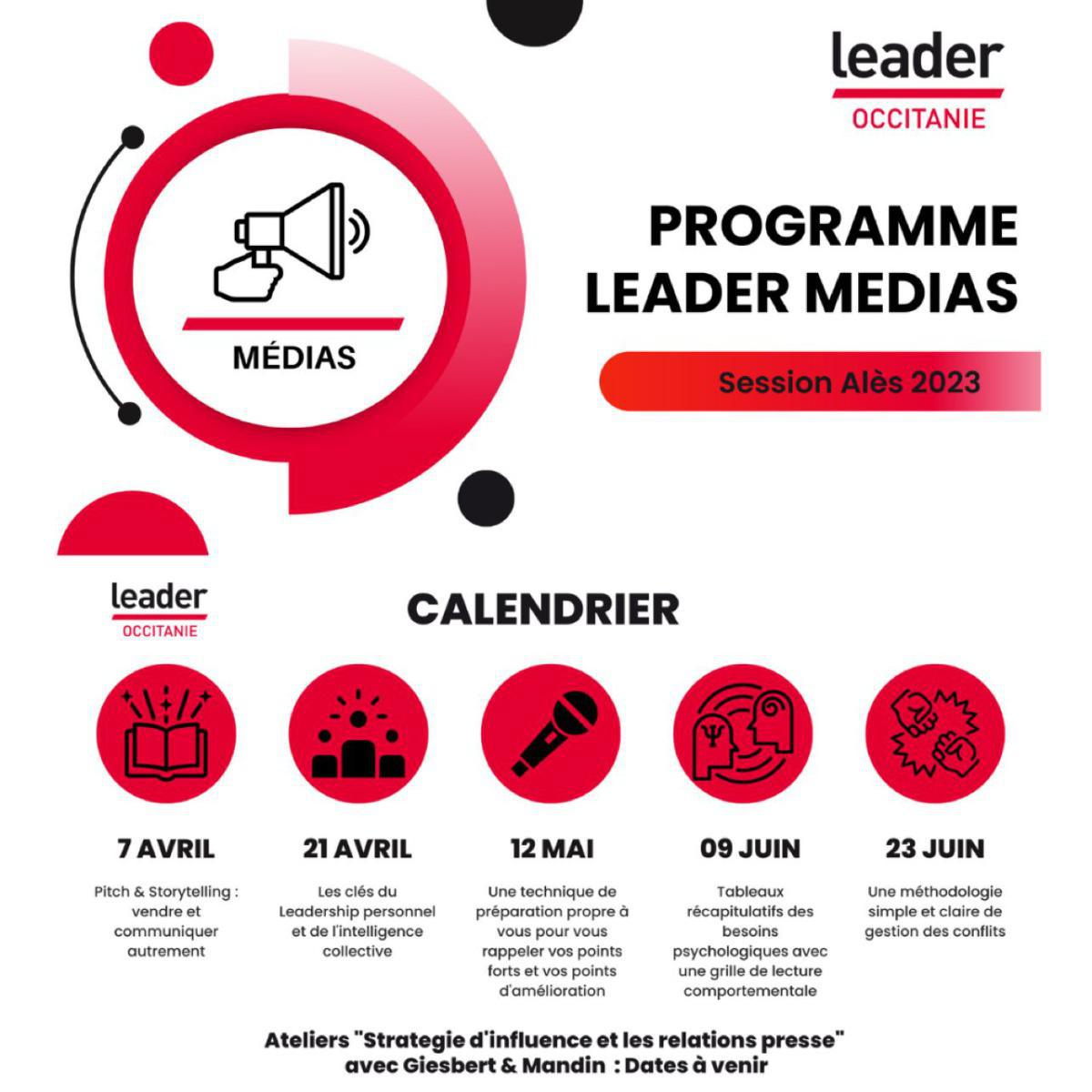 Lancement du programme Leader Médias