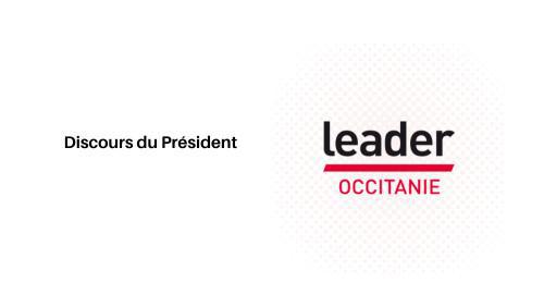 Premier discours d'Alexandre Coulet après son élection à la présidence de Leader Occitanie