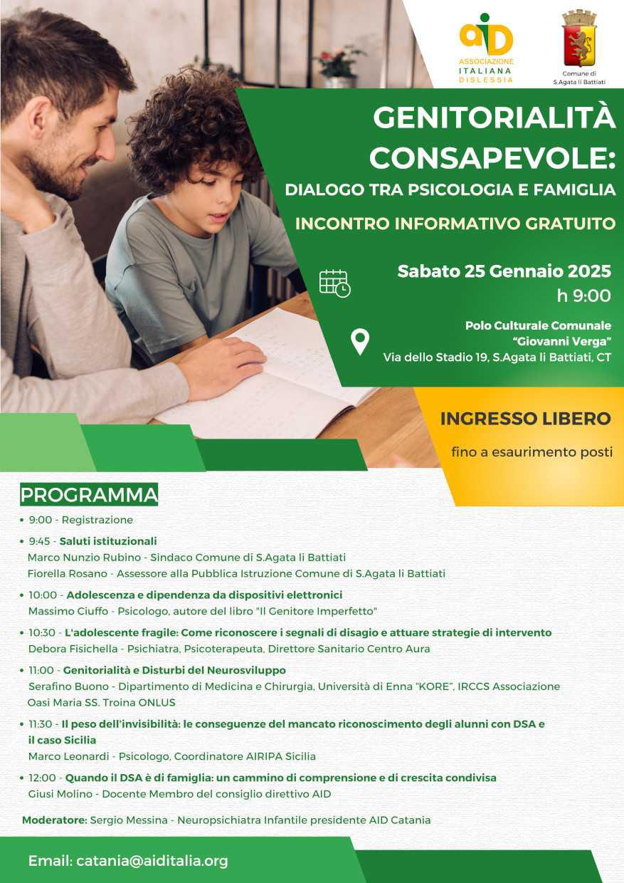 Genitorialità Consapevole: Dialogo tra Psicologia e Famiglia Incontro Informativo Gratuito (inizio ore 09.00)