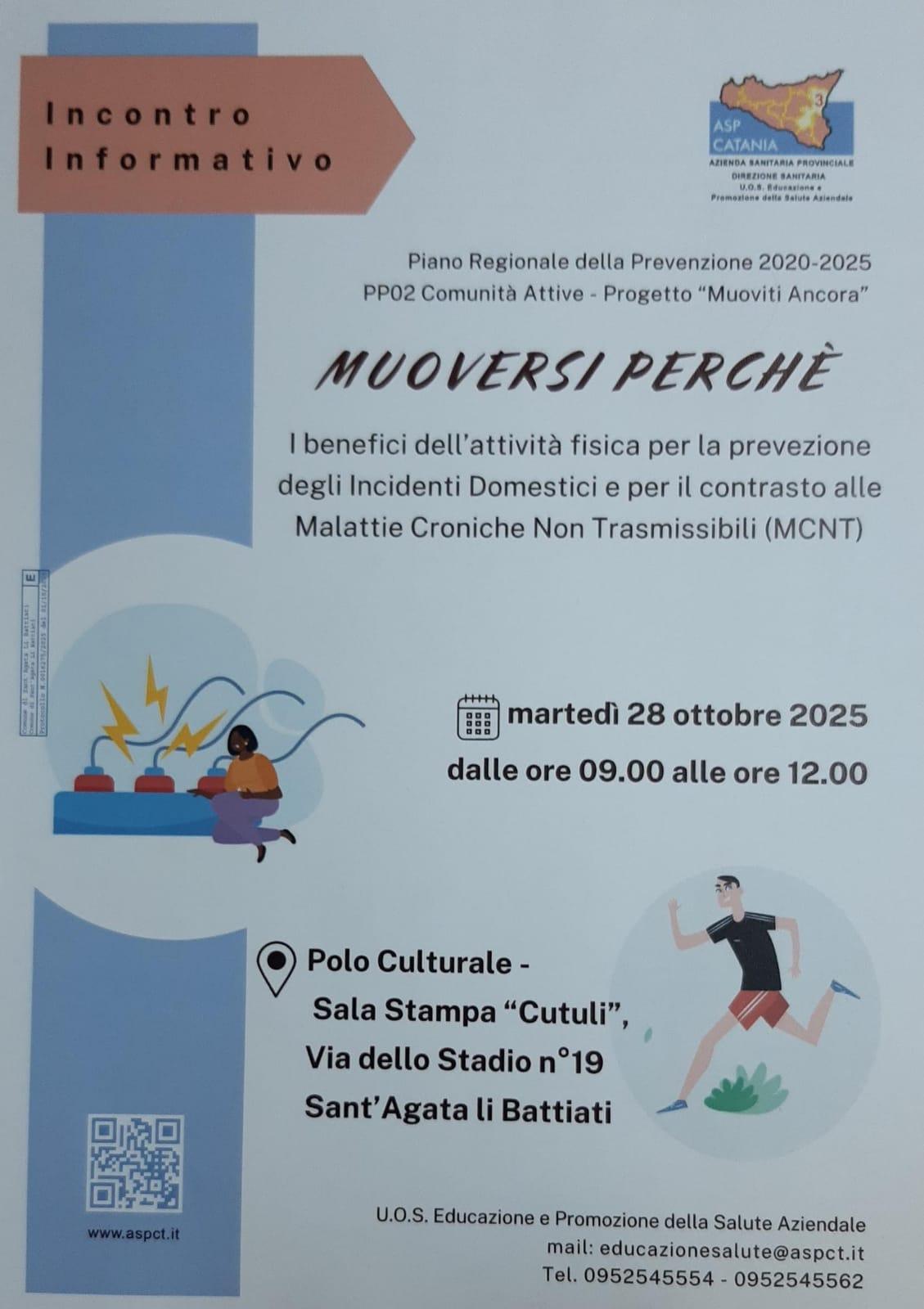 Incontro Informativo: Muoversi Perchè (dalle ore 9.00 alle ore 12.00)