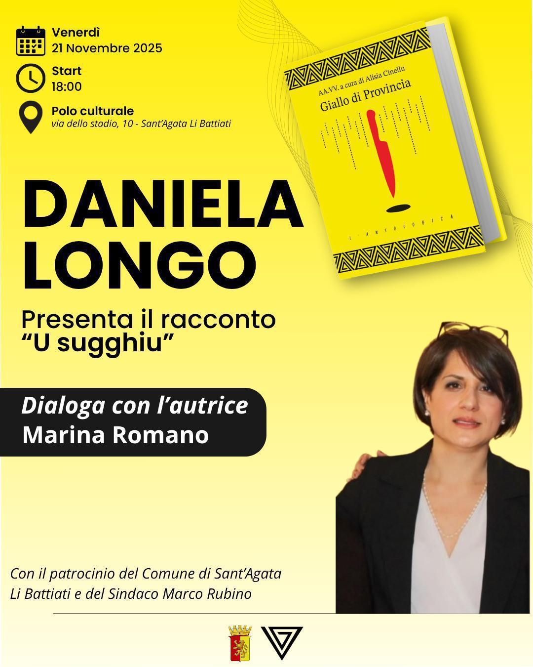 Daniela Longo Presenta il racconto "U sugghiu" (inizio ore 18.00)