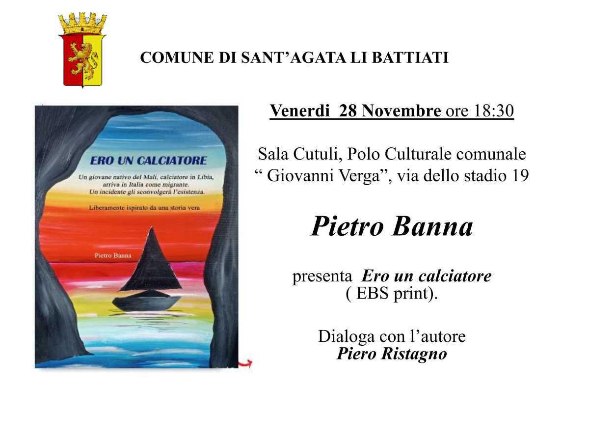 Pietro Banna presenta "Ero un calciatore" (EBS print) (inizio ore 18.30)