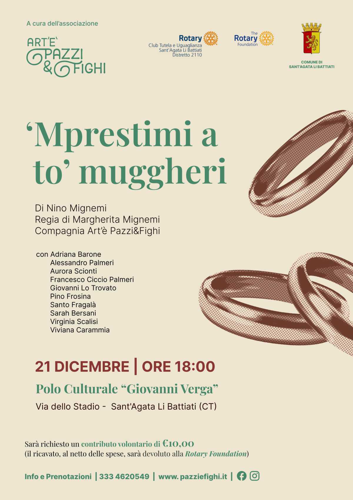 'Mprestimi a to' muggheri (inizio ore 18.00)