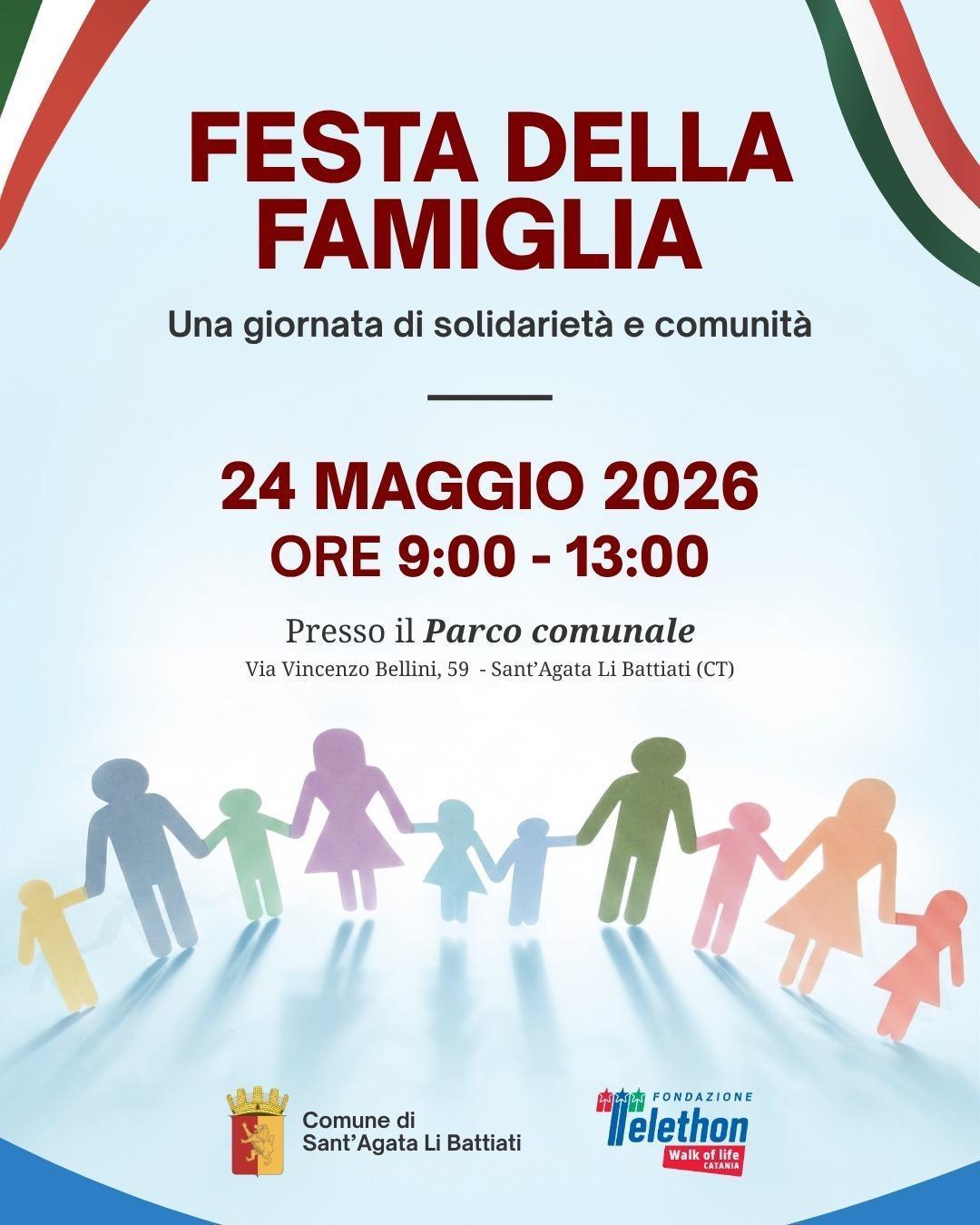 Festa della Famiglia - Una giornata di solidarietà e comunità (dalle ore 9:00 alle 13:00)