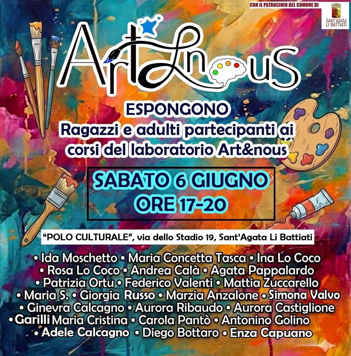 Art&nous (dalle ore 17.00 alle 20.00)