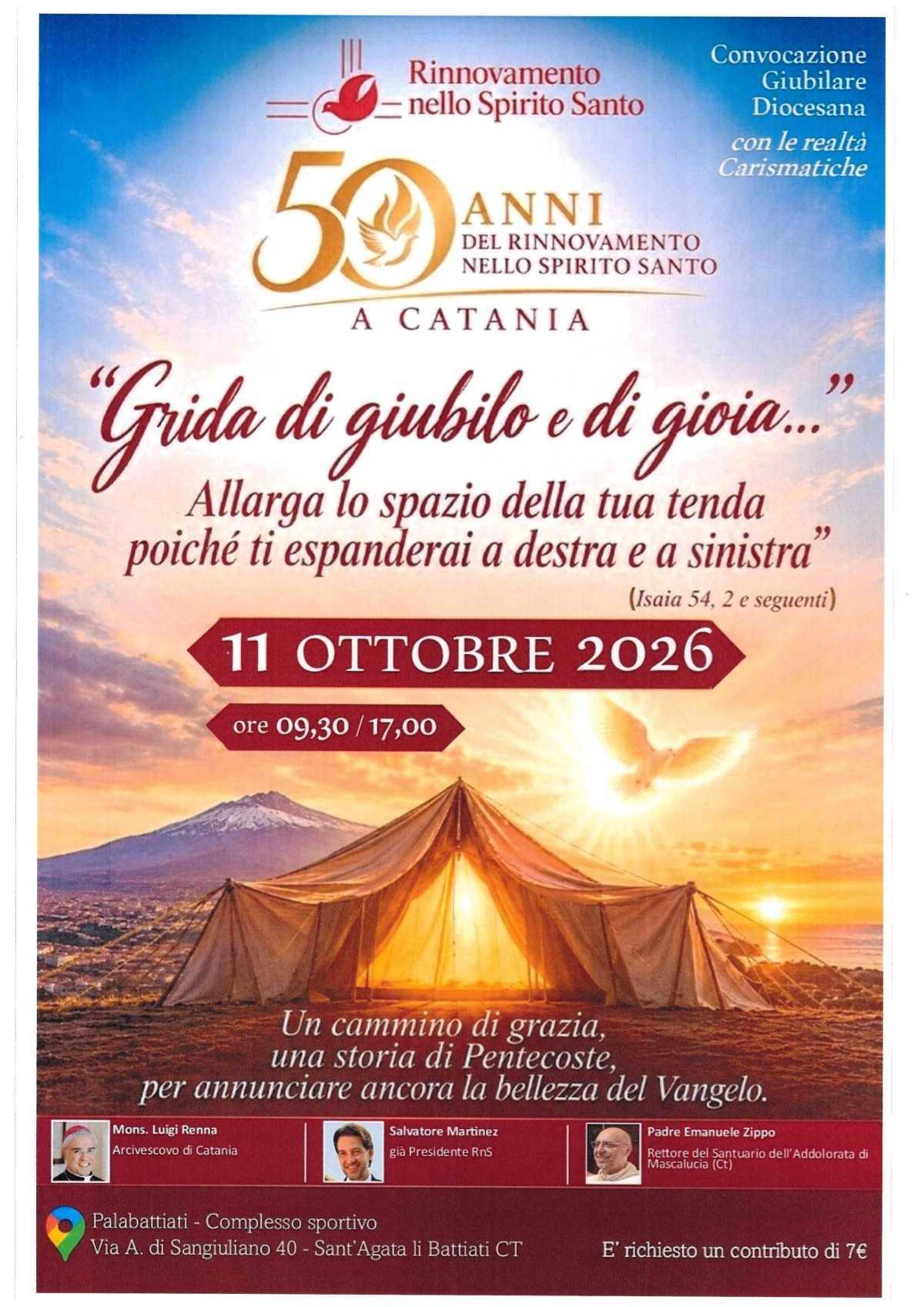 "Grida di giubilo e di gioia..." Allarga lo spazio della tua tenda poiché ti espanderai a destra e a sinistra (dalle ore 9:30)