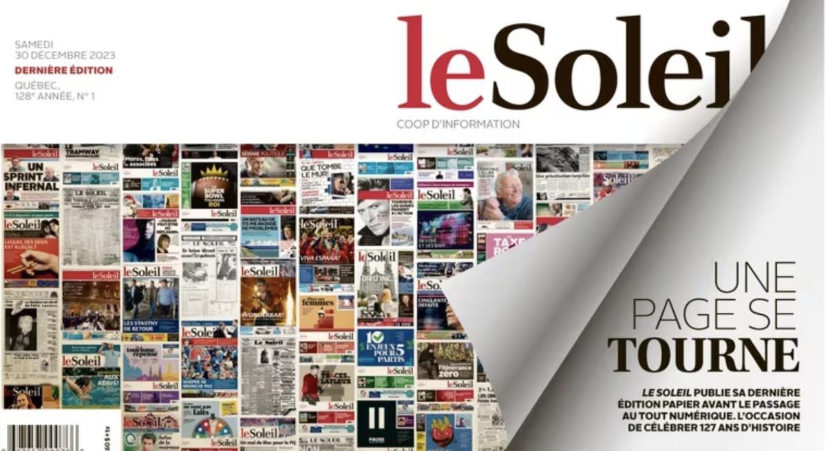 صحيفة Le Soleil الكندية تنتقل إلى الرقميات بشكل كامل