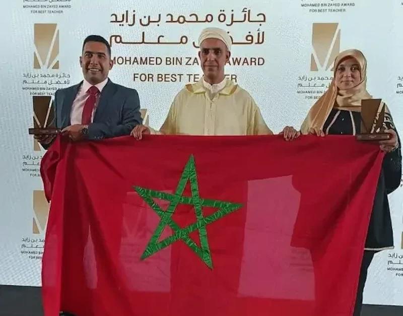 مغربيان يفوزان بجائزة محمد بن زايد لأفضل معلم مغربيان يفوزان بجائزة محمد بن زايد لأفضل معلم