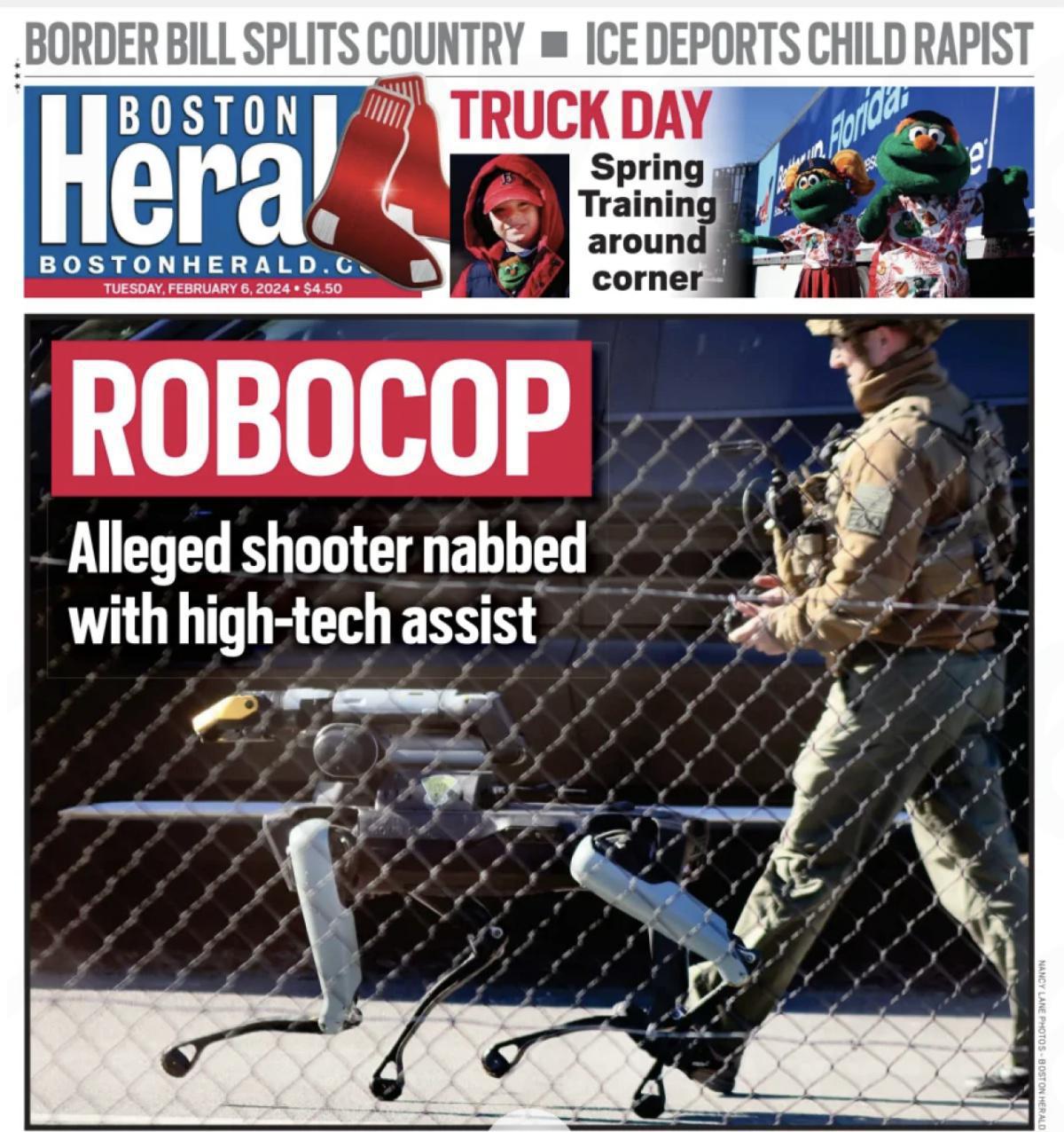 شرطة ماساتشوستس: استخدام كلب آلي متطور في العمليات شرطة ماساتشوستس: استخدام كلب آلي متطور في العمليات