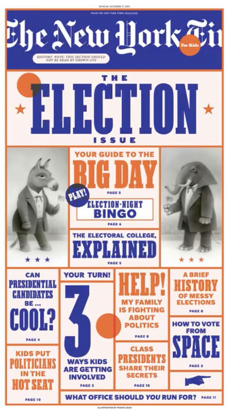 عدد خاص من "نيويورك تايمز للأطفال" عن دور محوري للمراهقين في العملية الانتخابية عدد خاص من "نيويورك تايمز للأطفال" عن دور محوري للمراهقين في العملية الانتخابية