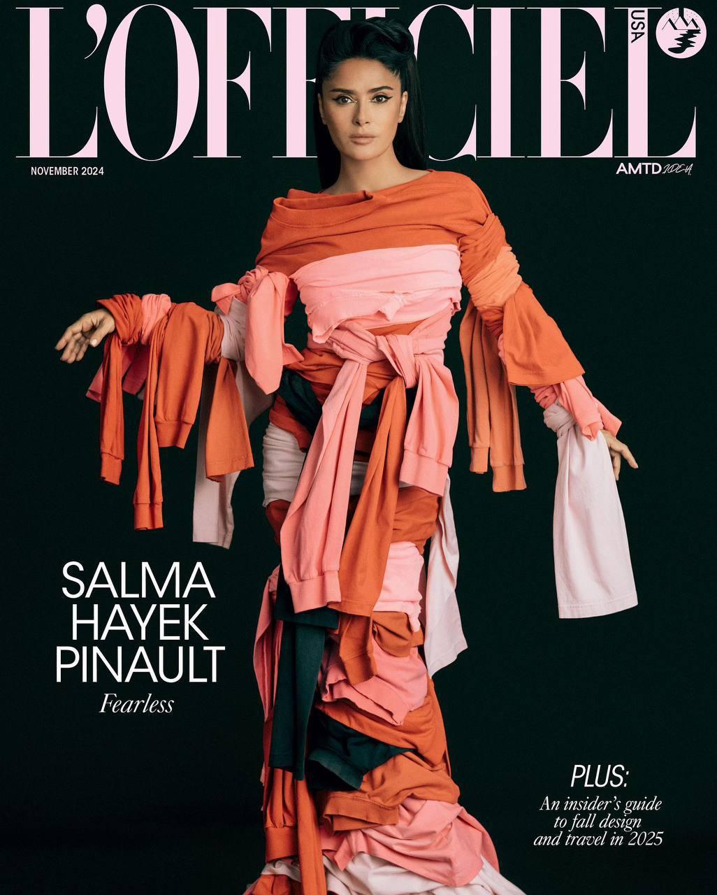 سلمى حايك تُزين أغلفة مجلة لوفيسيال العالمية في إصدارات متزامنة سلمى حايك تُزين أغلفة مجلة لوفيسيال العالمية في إصدارات متزامنة