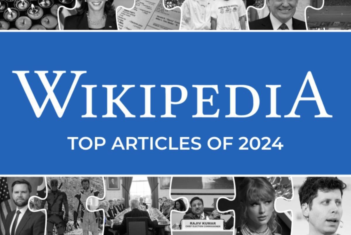 2.4 مليار ساعة على ويكيبيديا الإنجليزية: المقالات الأكثر قراءة في 2024 2.4 مليار ساعة على ويكيبيديا الإنجليزية: المقالات الأكثر قراءة في 2024