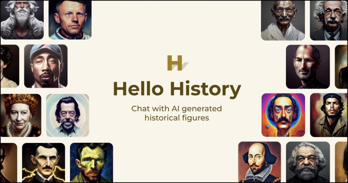 تطبيق Hello History: محادثات ذكية مع شخصيات تاريخية