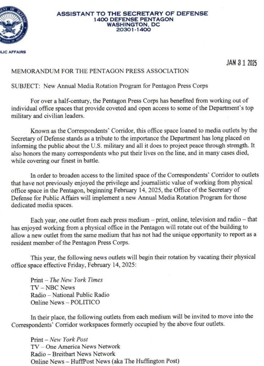 تغيير جذري في غرف الأخبار: البنتاغون يعيد تشكيل المشهد الإعلامي تغيير جذري في غرف الأخبار: البنتاغون يعيد تشكيل المشهد الإعلامي