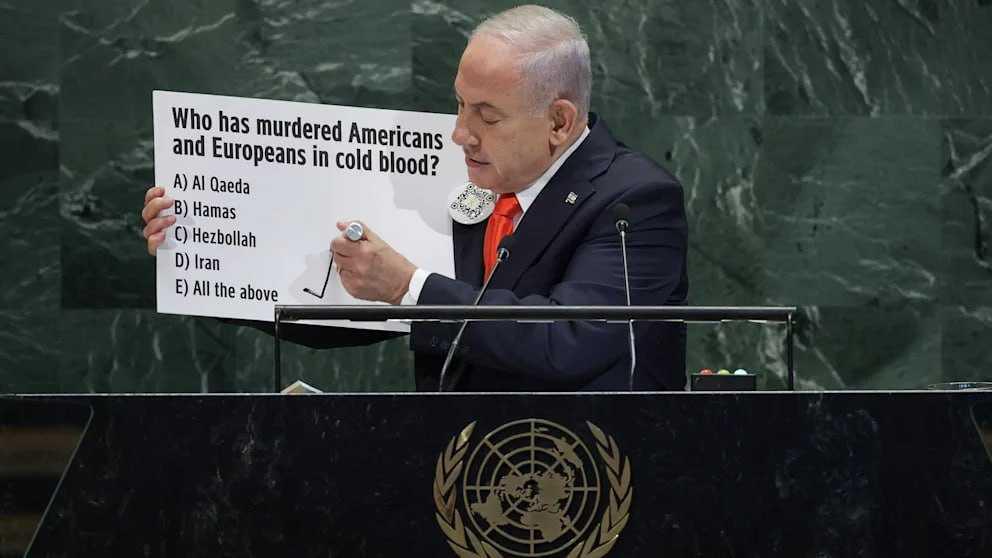 نتنياهو نقل خطابه إلى غزة عبر مكبرات الصوت — لكي يسمعه الرهائن نتنياهو نقل خطابه إلى غزة عبر مكبرات الصوت — لكي يسمعه الرهائن