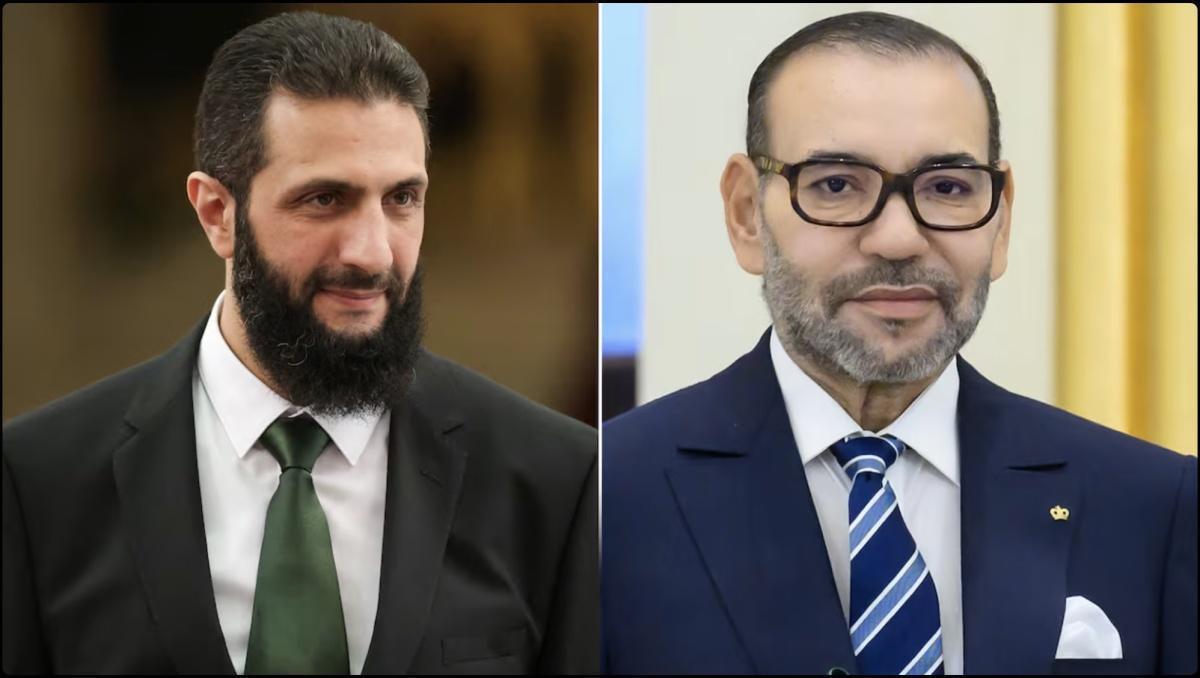 العاهل المغربي يهنئ الرئيس السوري المؤقت ويؤكد دعم المملكة لسوريا