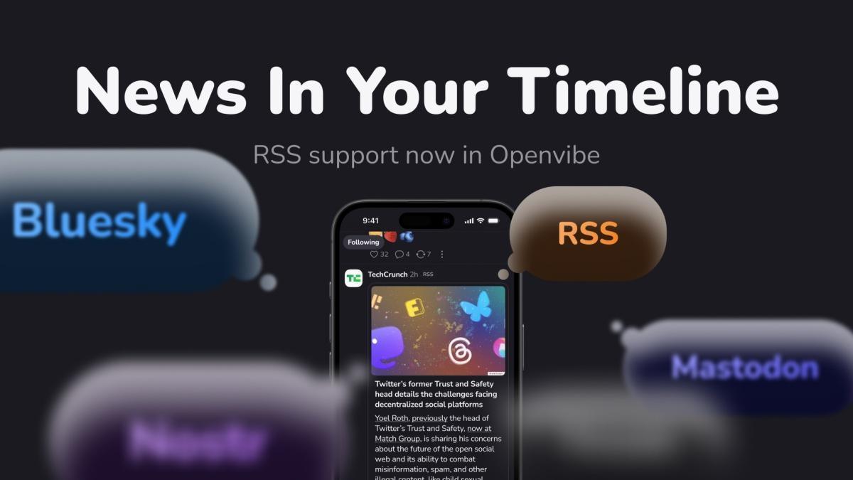 Openvibe يدمج الأخبار ووسائل التواصل الاجتماعي في تطبيق واحد بدعم RSS