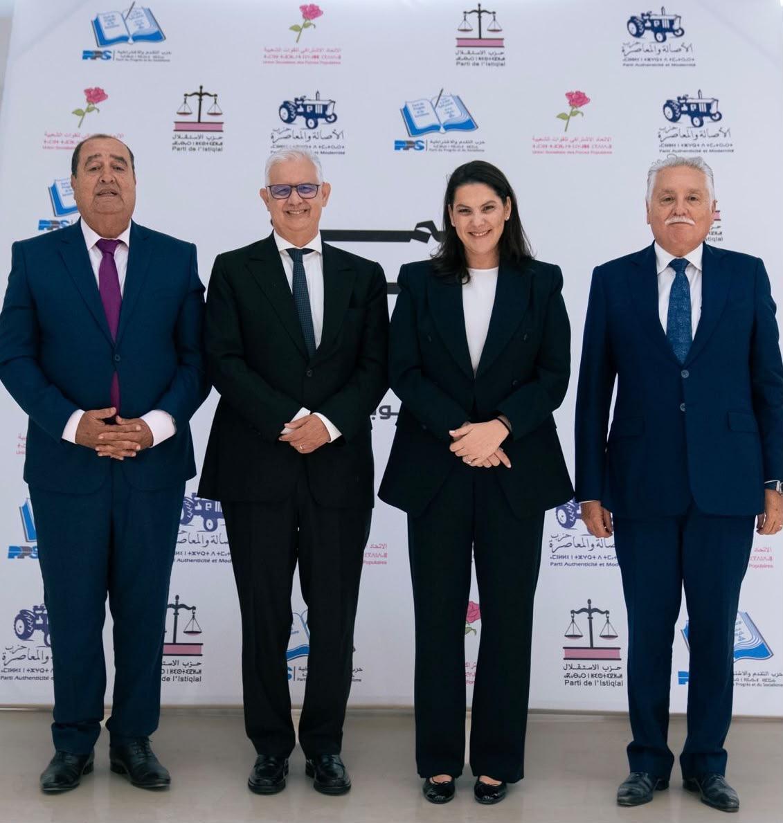 المنصوري تعلن أغلبيتها الحكومية: «الأصالة والمعاصرة» يتحالف مع الاستقلال والاتحاد الاشتراكي والتقدم والاشتراكية