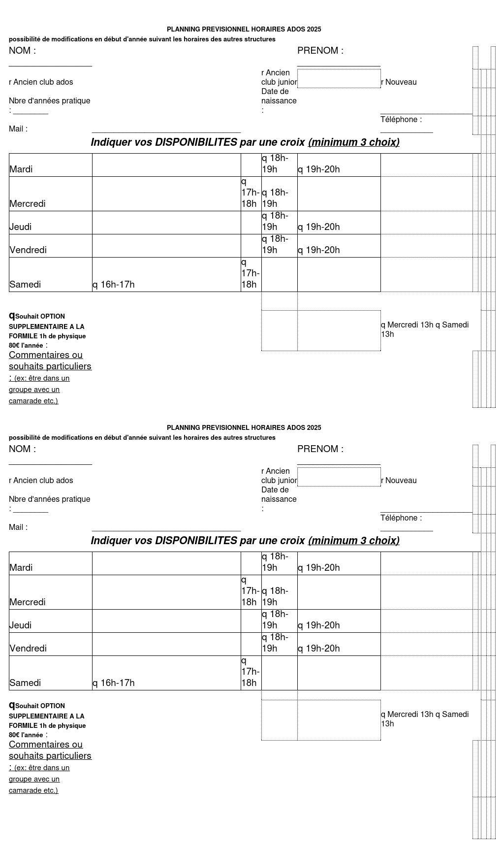 Club Ados 12-18 ans