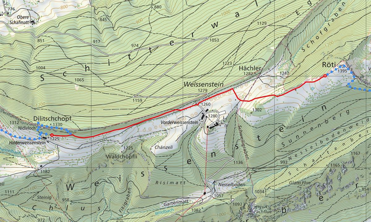 Teilroute Weissenstein Teilroute Weissenstein