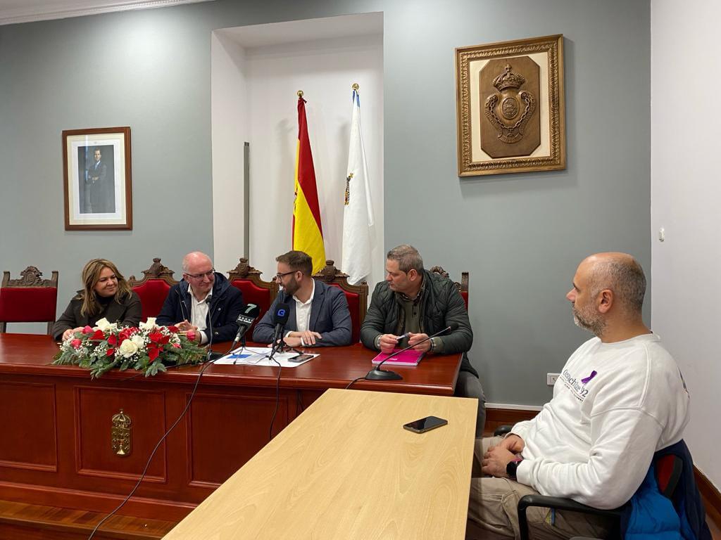 O delegado da Xunta, Gonzalo Trenor,participou na inauguración do obradoiro de emprego dual Noia-Lousame 2023