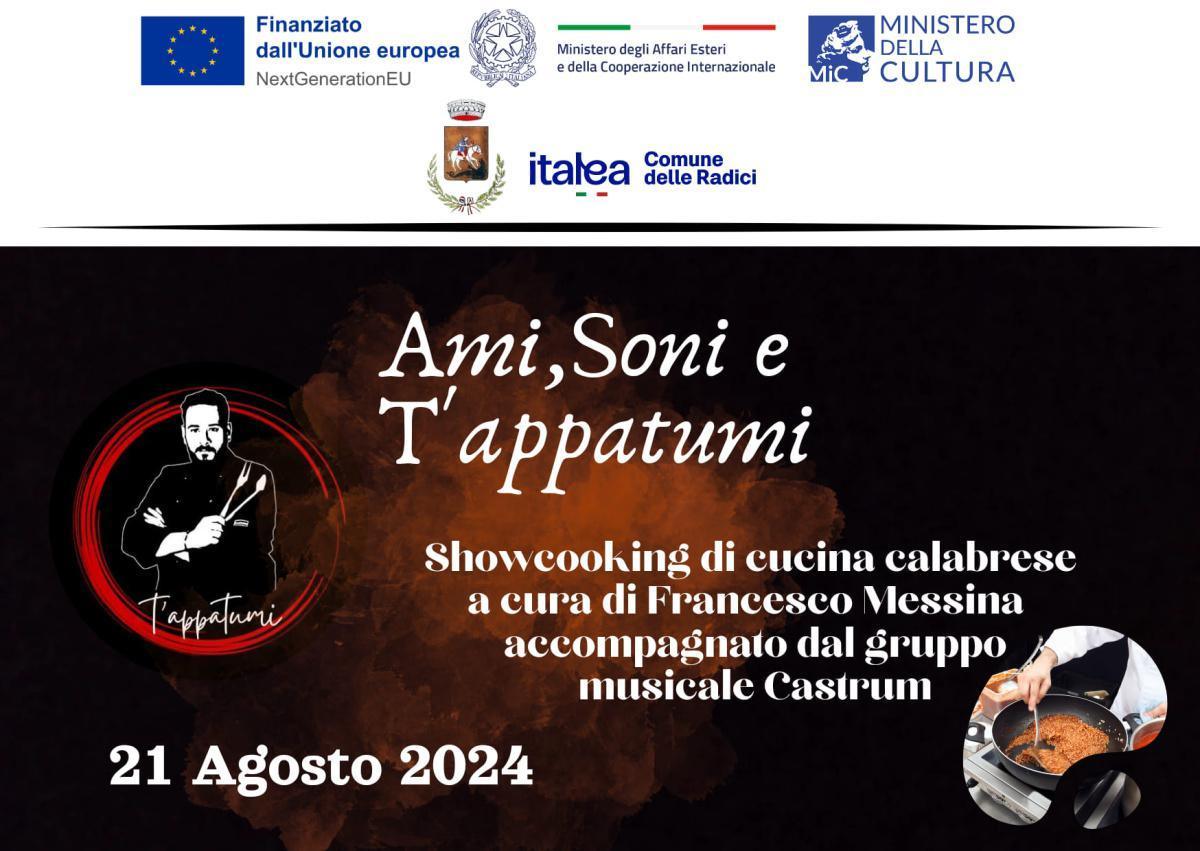 Showcooking e Spettacolo Musicale "Ami, Soni E T'Appatumi"