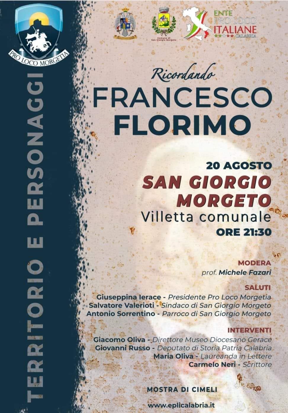 Ricordando Francesco Florimo (inizio ore 21:30)
