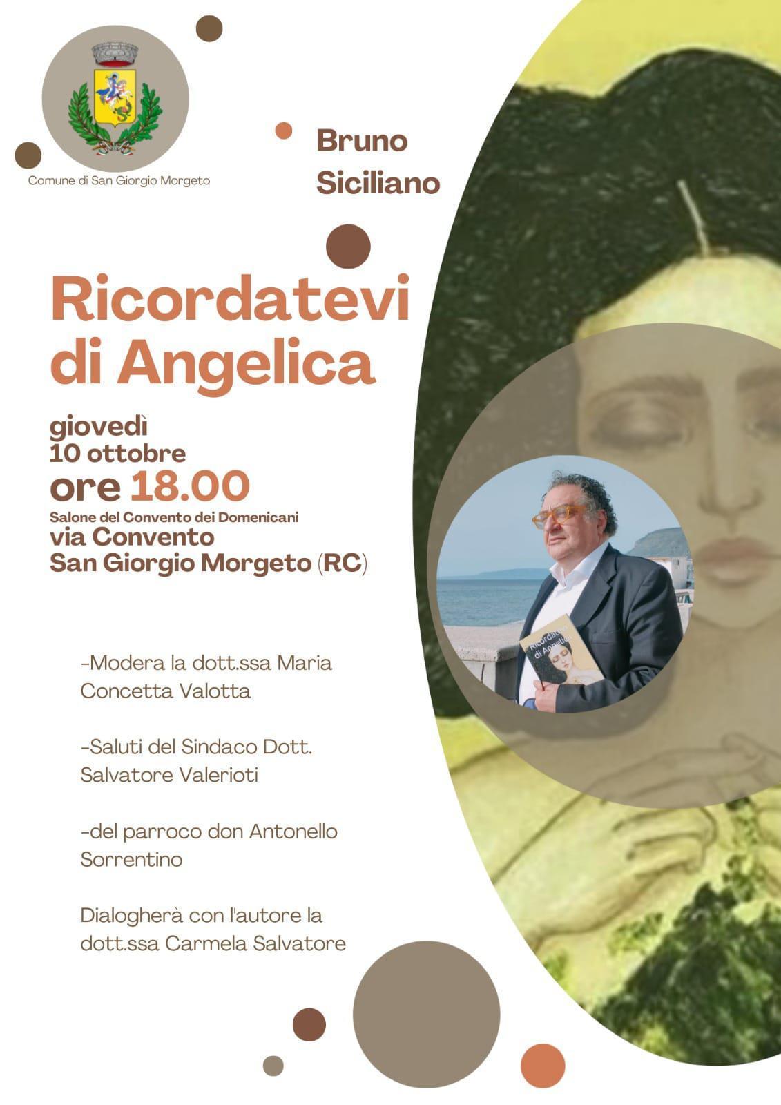 Bruno Siciliano "Ricordatevi di Angelica" (inizio ore 18:00)