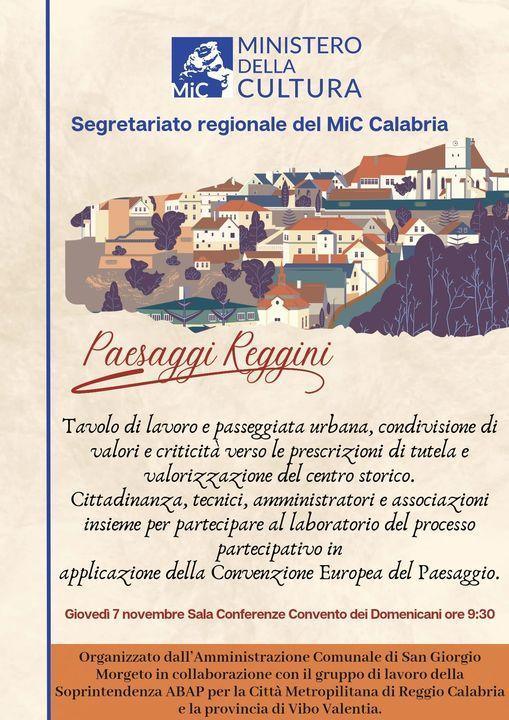 Paesaggi Reggini (inizio ore 09:30)