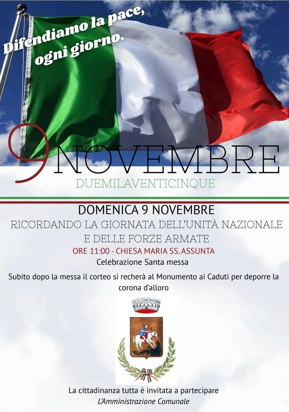 Ricordando la Giornata dell'Unità Nazionale e delle Forze Armate (dalle ore 11:00)