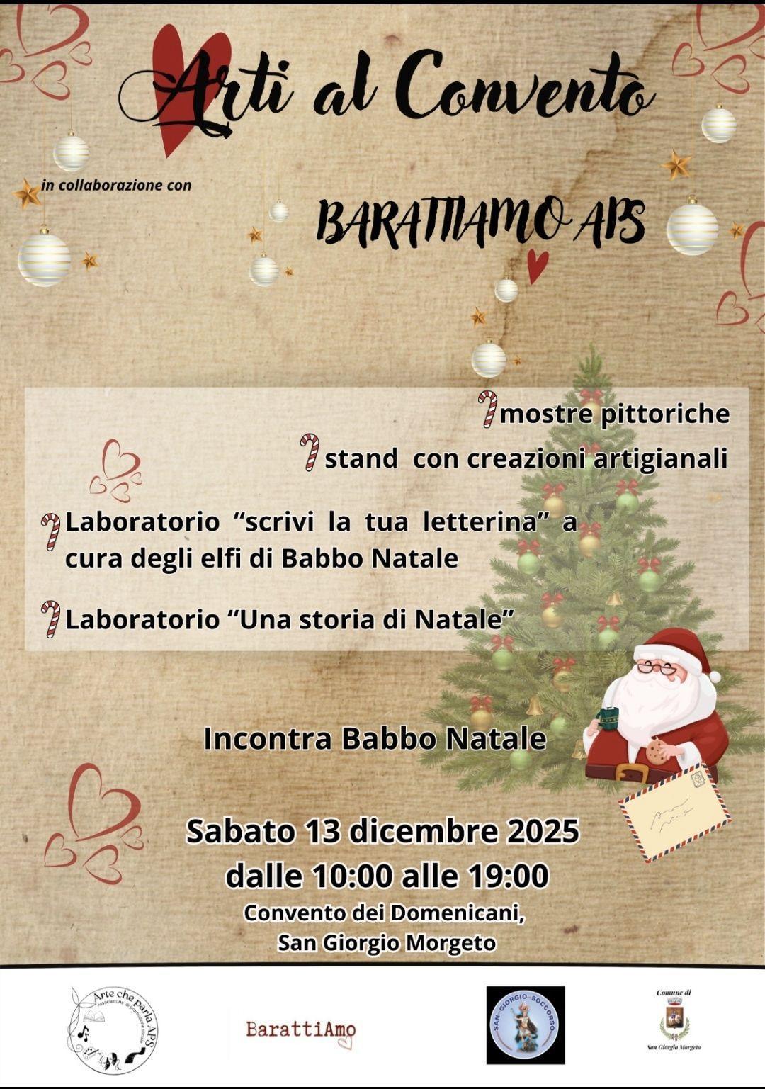 Arti al Convento (dalle ore 10:00 alle 19:00) Arti al Convento (dalle ore 10:00 alle 19:00)