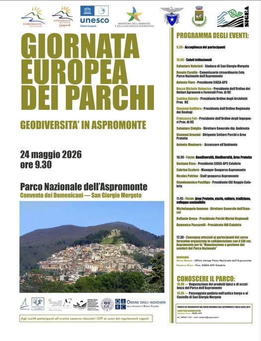 Giornata Europea dei Parchi - Geodiversità in Aspromonte (dalle ore 9.30)