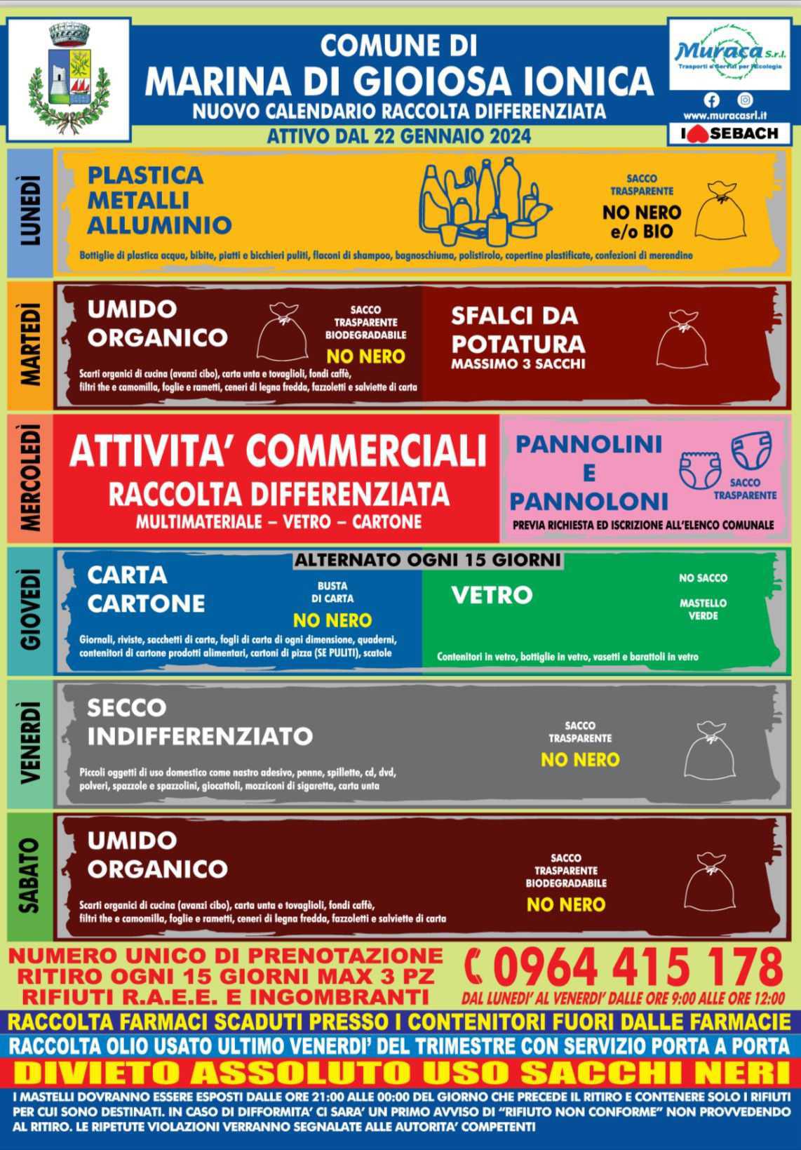 Calendario Raccolta Differenziata