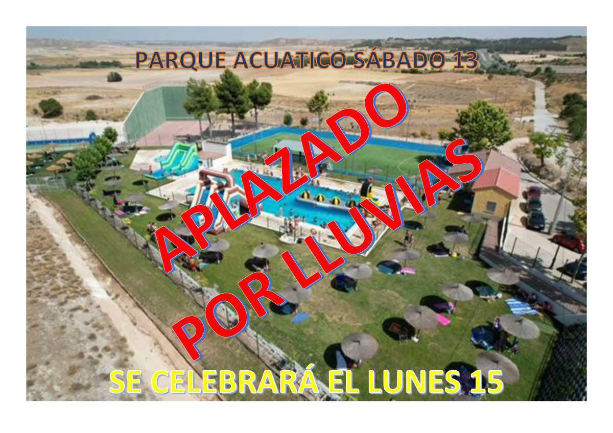 APLAZADO EL PARQUE ACUATICO APLAZADO EL PARQUE ACUATICO