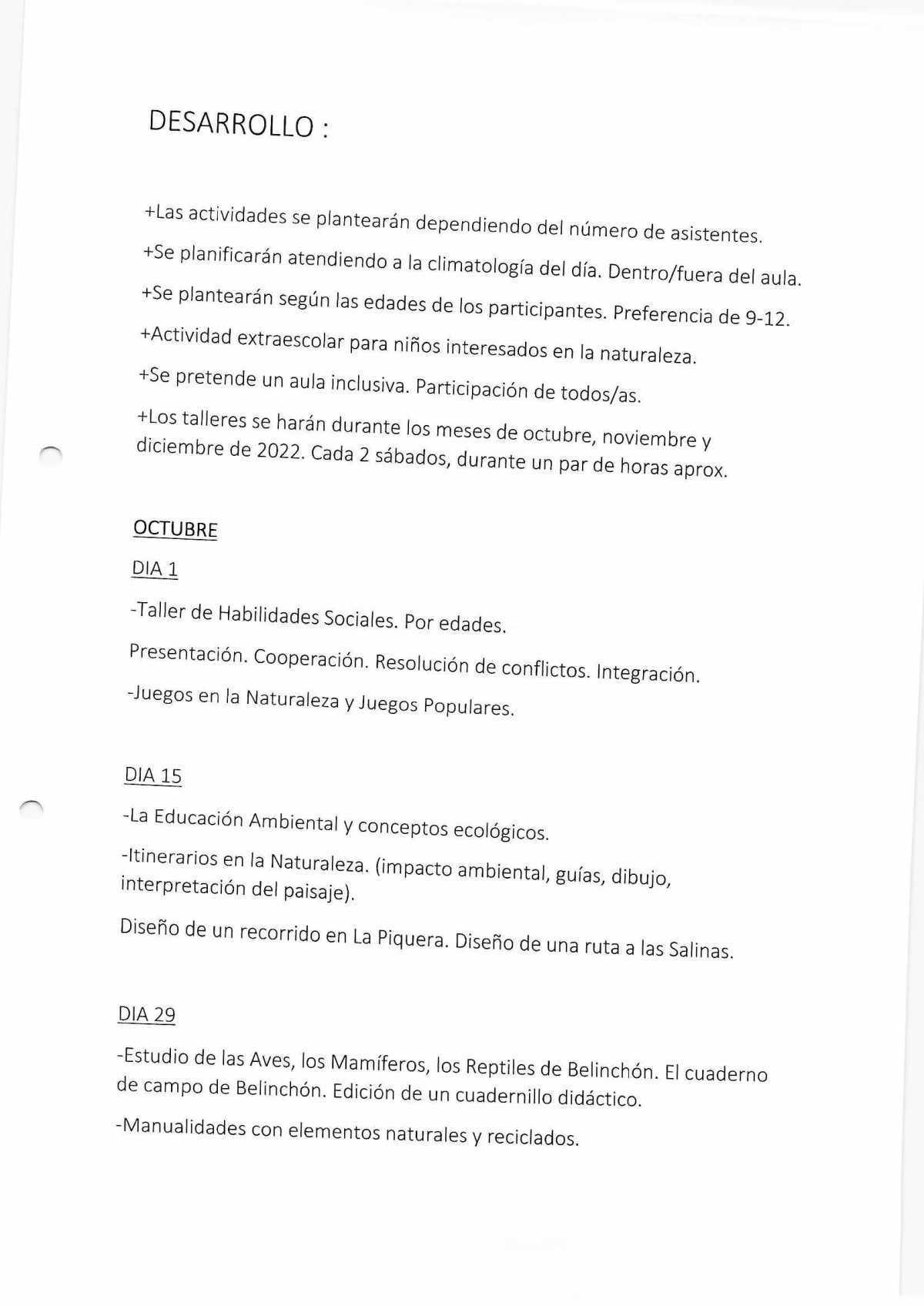 AULA DE LA NATURALEZA AULA DE LA NATURALEZA