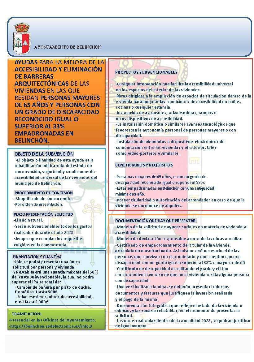 AYUDAS EN MATERIA SANITARIA, ESCOLAR Y DE ACCESIBILIDAD AYUDAS EN MATERIA SANITARIA, ESCOLAR Y DE ACCESIBILIDAD