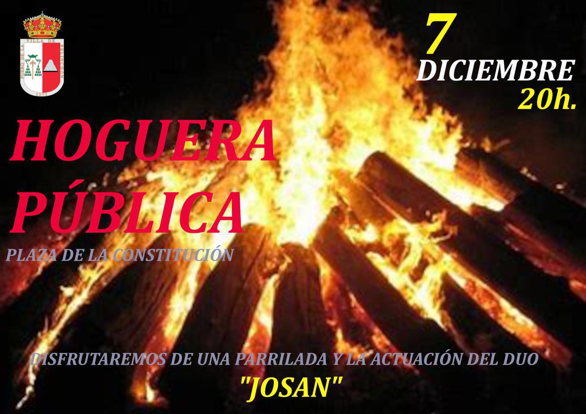 HOGUERA PÚBLICA, PARRILLADA Y MÚSICA